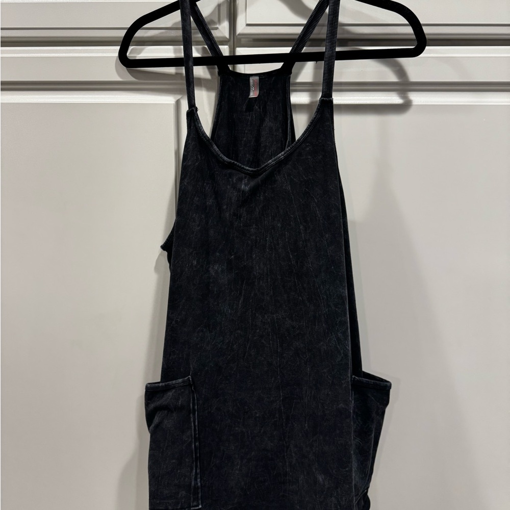 Free People Hot Shot Mini Dress, size medium black - Picture 3 of 5